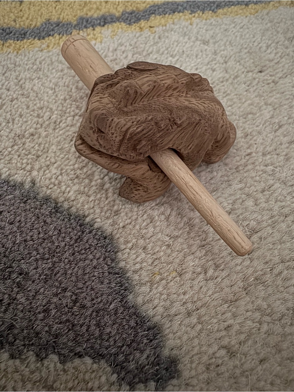 Wooden Frog Instrument